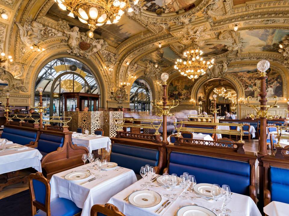 best dining spots in paris Le Train Bleu